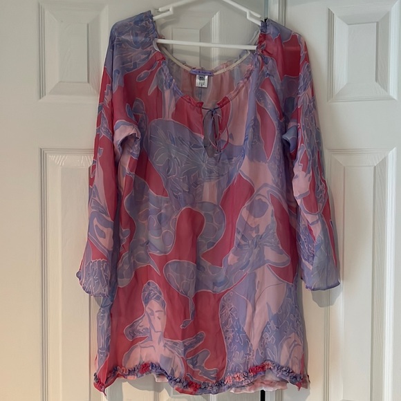Lotty B Mustique Silk Coverup - Picture 1 of 4